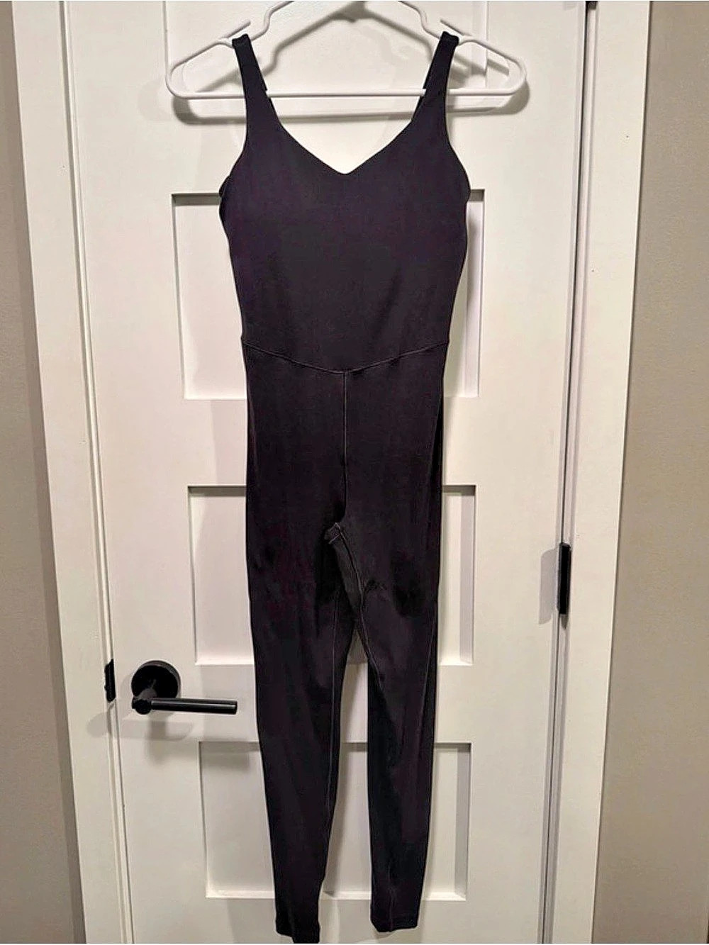 Aerie Black Fitted Sleeveless Jumpsuit Size Medium